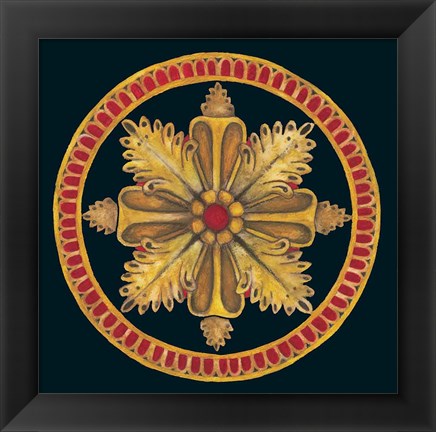 Framed Rosette II Print