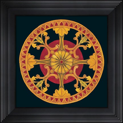 Framed Rosette III Print