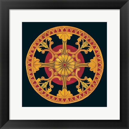 Framed Rosette III Print