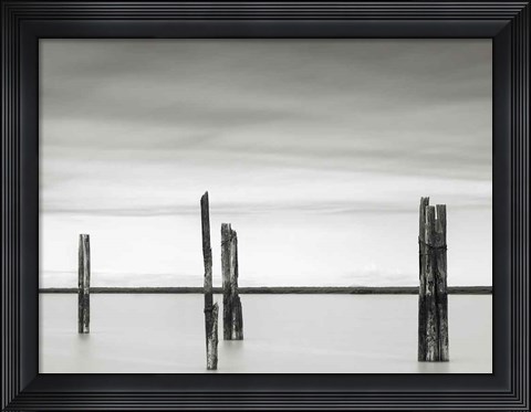 Framed Cluster of Posts II Print