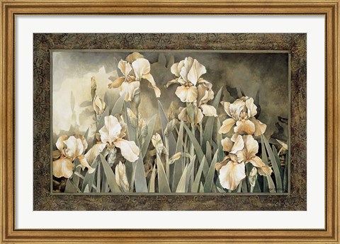 Framed Field of Irises Print