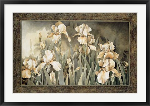 Framed Field of Irises Print