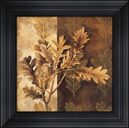 Framed Leaf Patterns I Print