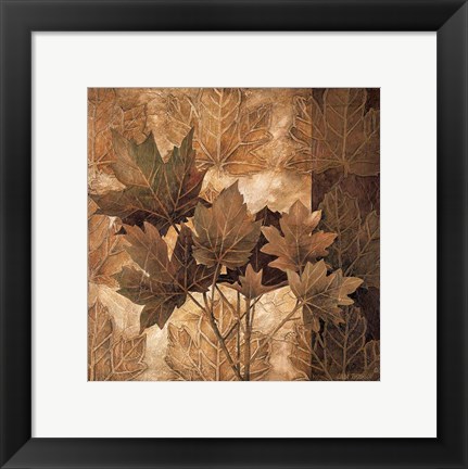 Framed Leaf Patterns II Print