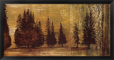 Framed Forest Silhouettes I Print