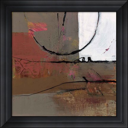 Framed White Resonance I Print