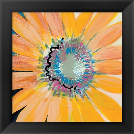 Framed Sunshine Flower IV Print