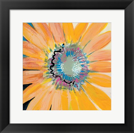 Framed Sunshine Flower IV Print