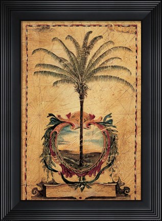 Framed Sunset Palm Print