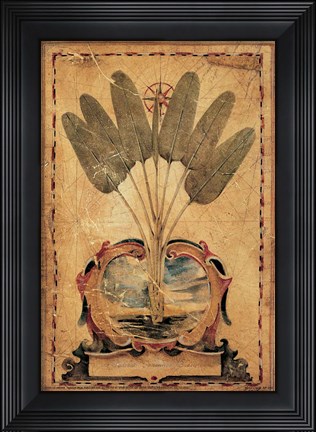 Framed Twilight Palm Print