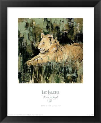 Framed Heart of the Jungle IV Print