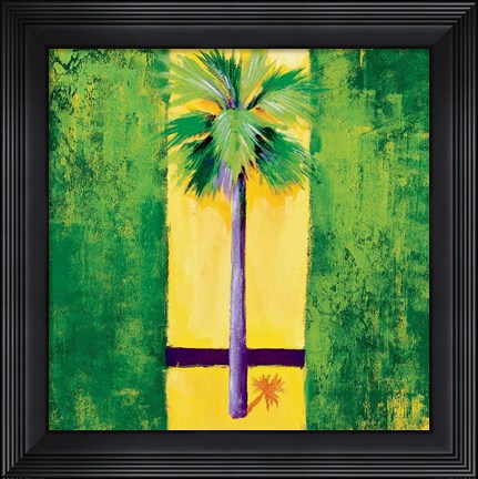 Framed Neon Palm III Print