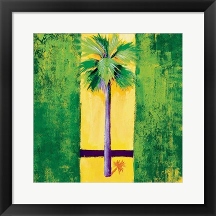 Framed Neon Palm III Print