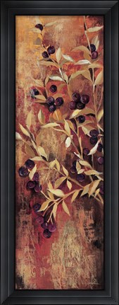 Framed Sienna Berries I Print