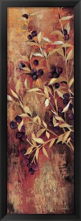 Framed Sienna Berries I Print