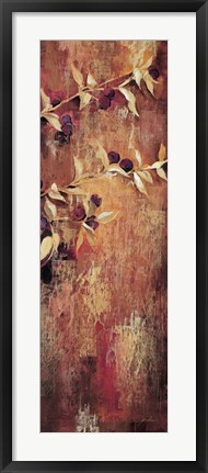 Framed Sienna Berries II Print