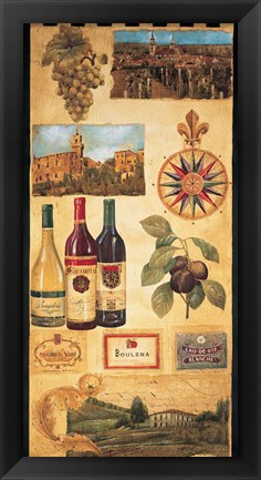 Framed Wine Country I Print