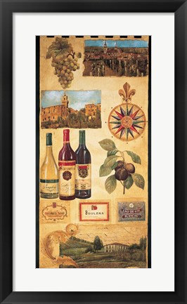 Framed Wine Country I Print