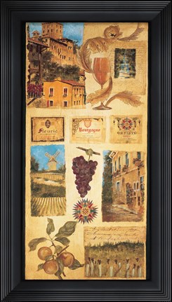 Framed Wine Country II Print
