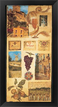 Framed Wine Country II Print