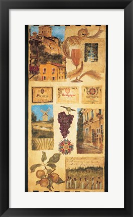 Framed Wine Country II Print