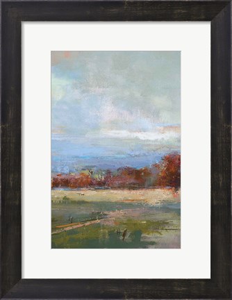 Framed River Run II Print