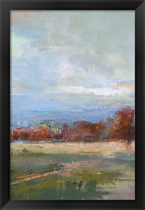 Framed River Run II Print