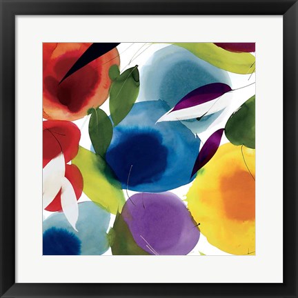 Framed Melody of Color I Print