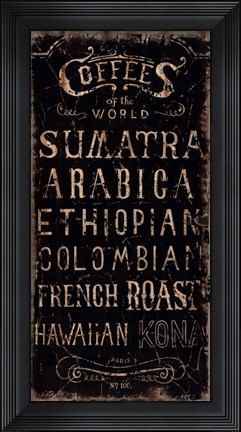 Framed Coffee Print