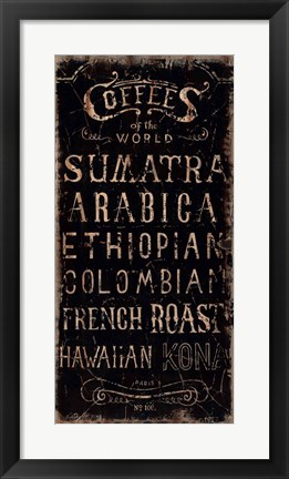 Framed Coffee Print