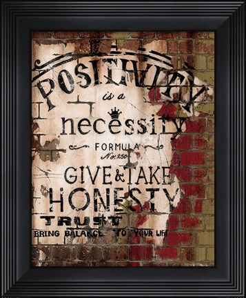 Framed Positivity Print