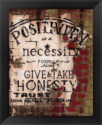 Framed Positivity Print