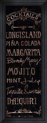 Framed Cocktails Print