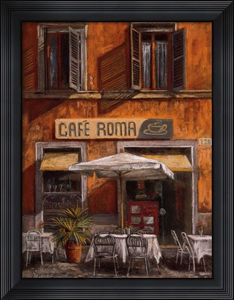 Framed Cafe Roma Print
