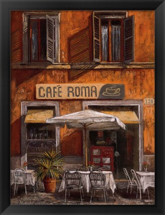 Framed Cafe Roma Print