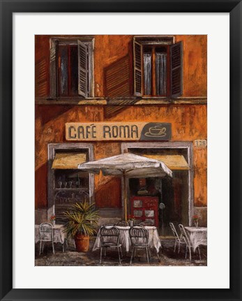 Framed Cafe Roma Print