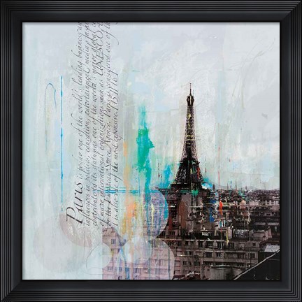 Framed City of Light I Print