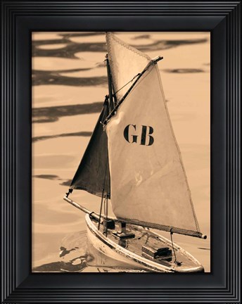 Framed Les Petits Bateaux I Print