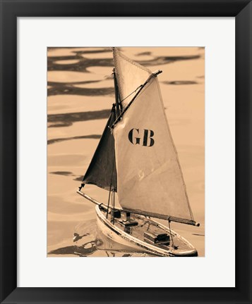 Framed Les Petits Bateaux I Print