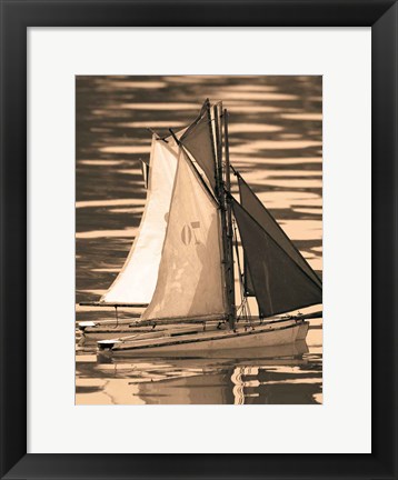 Framed Les Petits Bateaux II Print