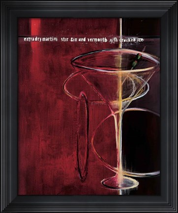 Framed Dry Martini Print