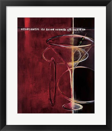 Framed Dry Martini Print