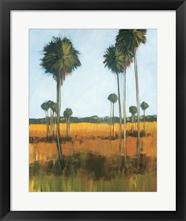 Framed Tall Palms I Print