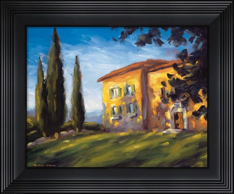 Framed Rural Villa Print