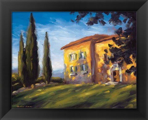 Framed Rural Villa Print