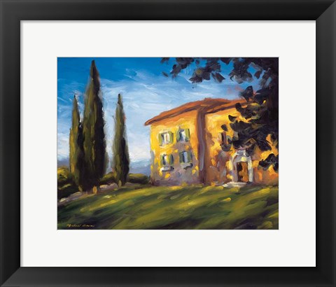 Framed Rural Villa Print