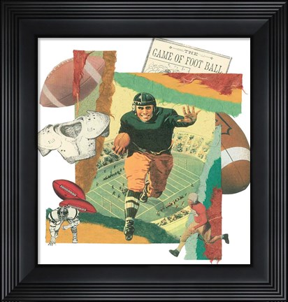Framed Touchdown Print