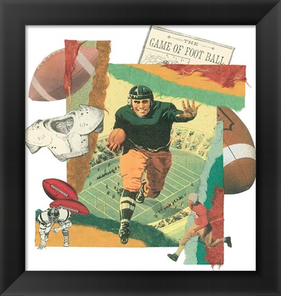 Framed Touchdown Print