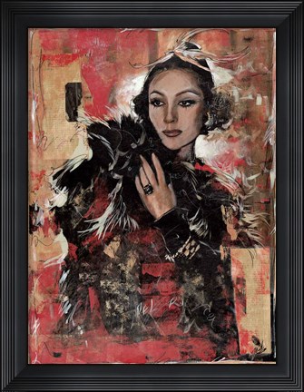 Framed Vintage Goddess I Print