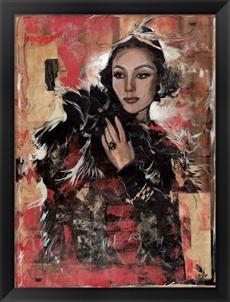 Framed Vintage Goddess I Print